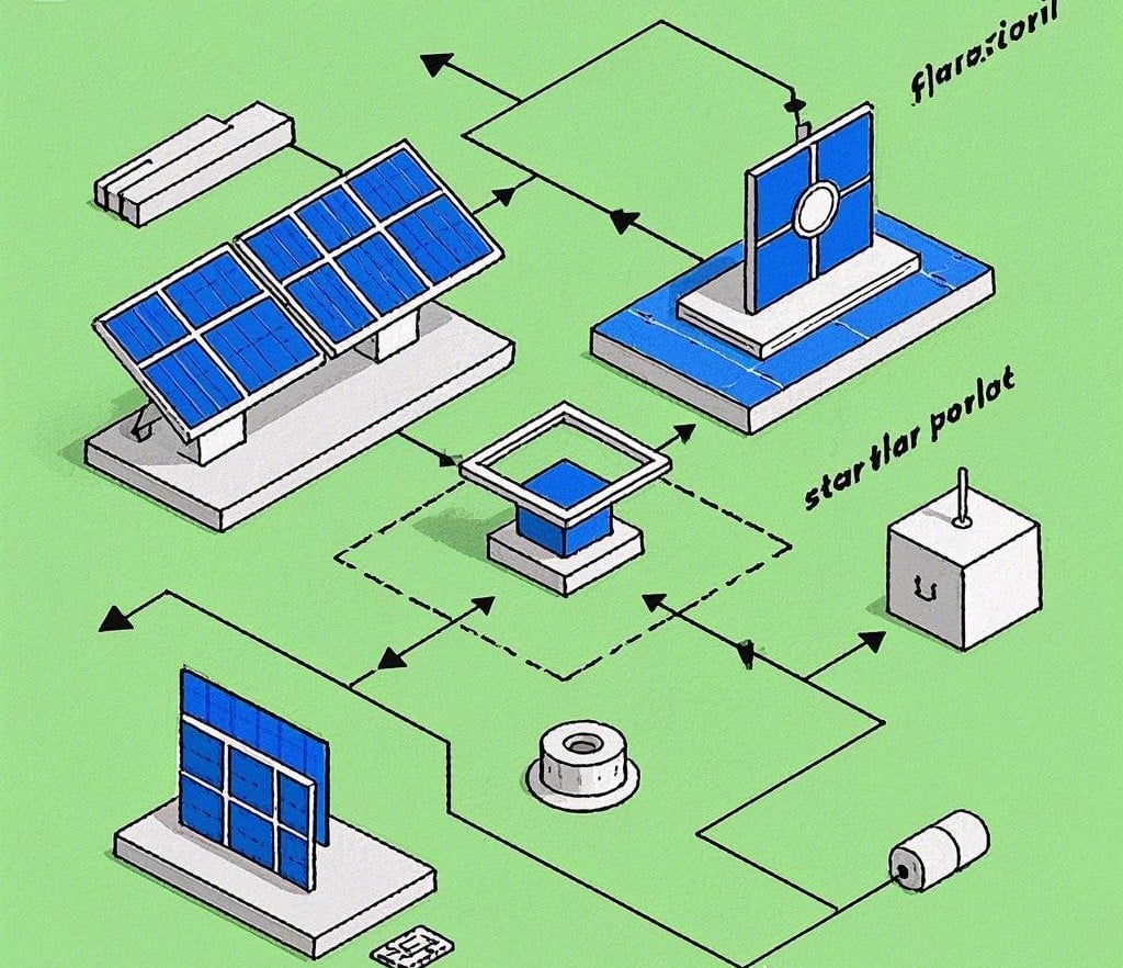 how to make a flow chart for solar panels​